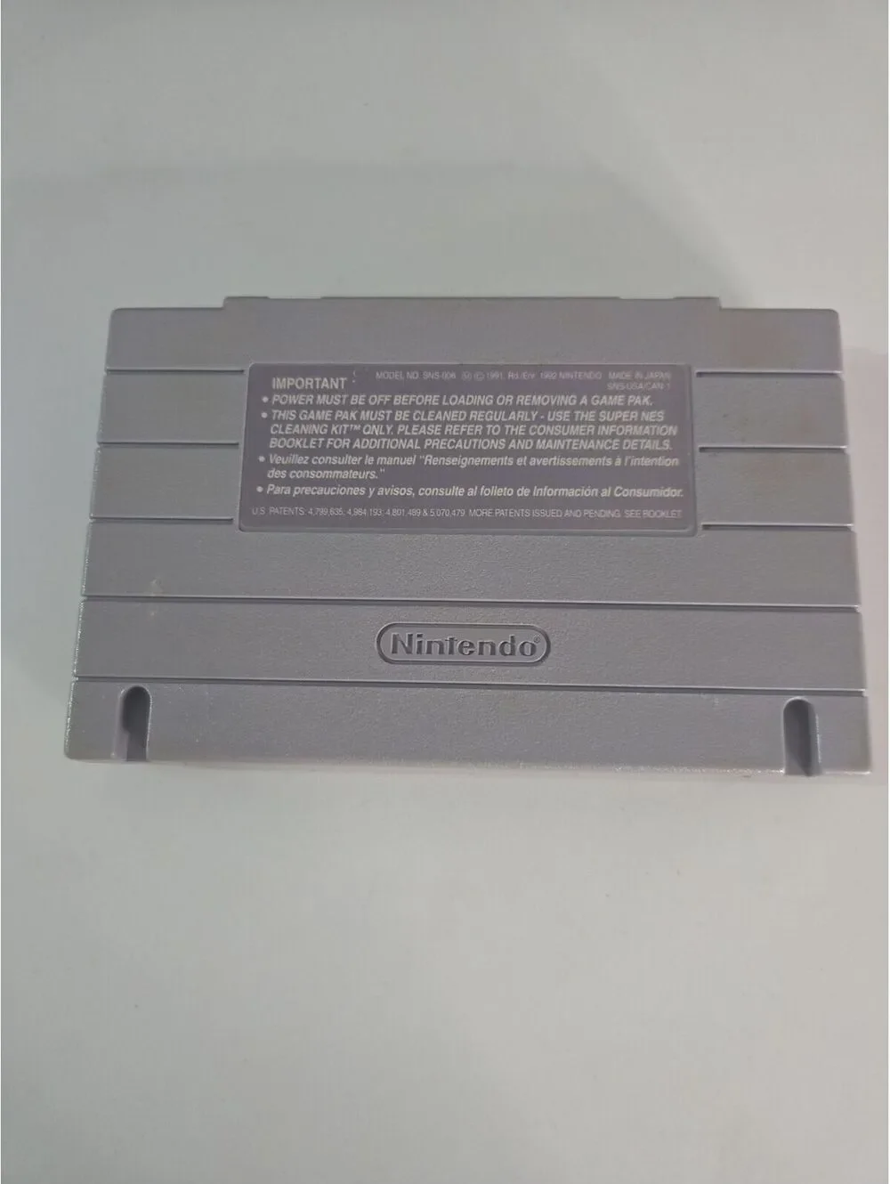 Spider-Man and the X-Men in Arcade's Revenge Super Nintendo SNES Game Cartridge